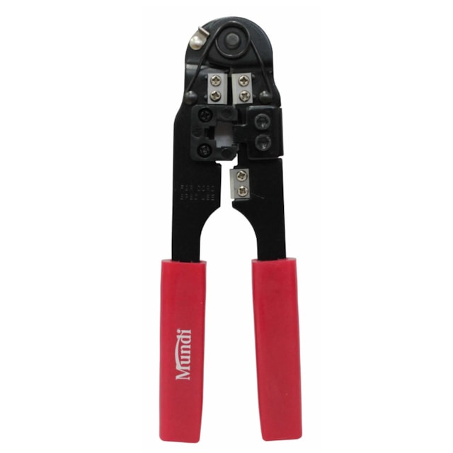 Alicate de Crimpar Terminais Conectores RJ45 Profissional - Mundi Alicate de Crimpar Terminais Conectores RJ45 Profissional - Mundi