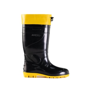 Bota PVC Preto/Amarelo Com Amarra - Innpro