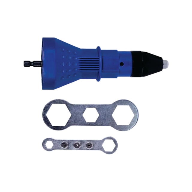 Cabeçote Rebitador Adaptador para Furadeira ou Parafusadeira - Conex Cabeçote Rebitador Adaptador para Furadeira ou Parafusadeira - Conex