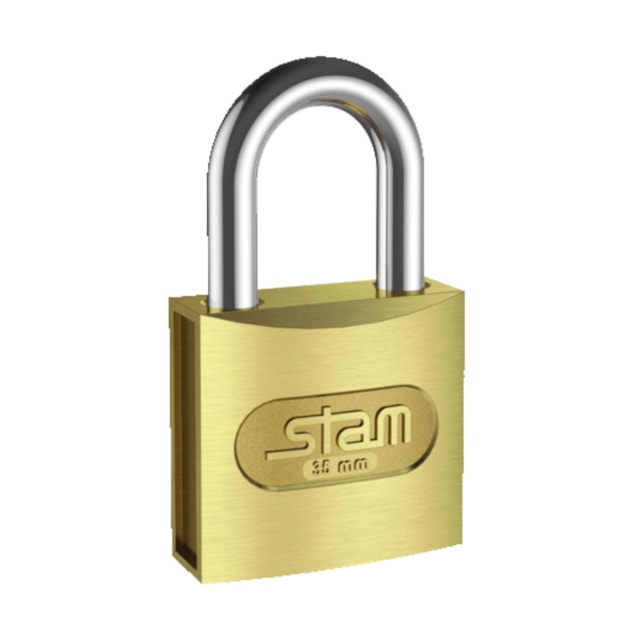Cadeado Latonado 35mm - Stam Cadeado Latonado 35mm - Stam