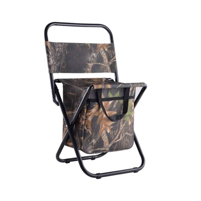 Cadeira Dobrável Camuflada com Bolsa Térmica - Conex Cadeira Dobrável Camuflada com Bolsa Térmica - Conex