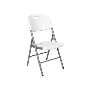 Cadeira plástica dobrável Branca Linha Natura 46X53X83CM