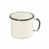 Caneca Esmaltada 10cm Branca - Esmaltados Silva