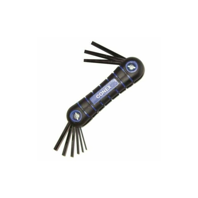 Chave Allen Jogo 9 Peças 1,5 a 6mm - Conex Chave Allen Jogo 9 Peças 1,5 a 6mm - Conex
