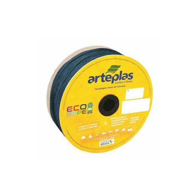 Corda Nylon Trancada Preta/Azul 04mm X 220m Corda Nylon Trancada Preta/Azul 04mm X 220m