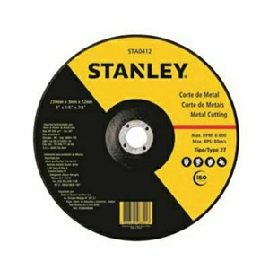 Disco de Corte Inox 4.1/2" 115 x 1,0 x 22,2mm - Stanley