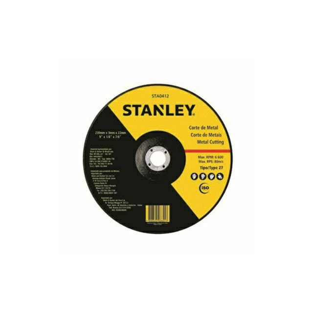 Disco de Corte Inox 4.1/2" 115 x 1,0 x 22,2mm - Stanley