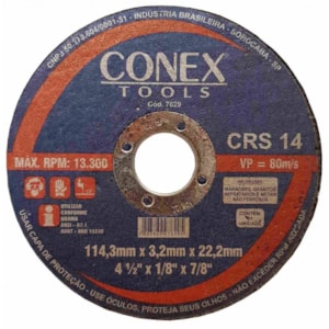 Disco de Corte Refratário 4.1/2" - Conex