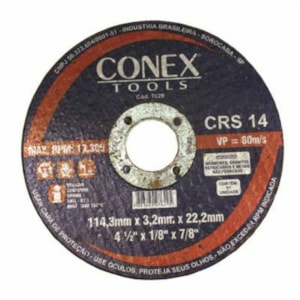 Disco de Corte Refratário 7" - Conex