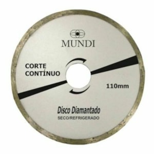 Disco Diamantado Contínuo 110mm - Mundi