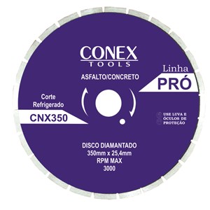 Disco Diamantado para Asfalto e Croncreto 350mm - Conex