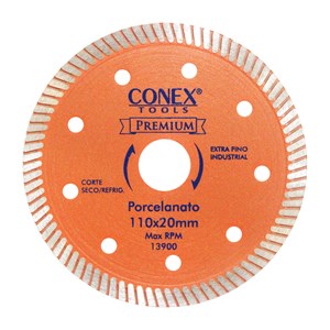 Disco Diamantado para Porcelanato Extra Fino 110mm - Conex Tools