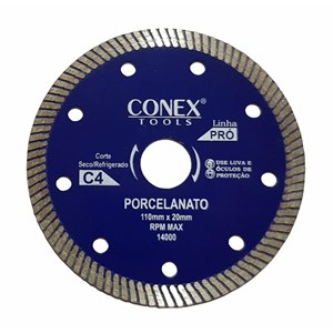 Disco Diamantado para Porcelanato Profissional 110mm - Conex Tools