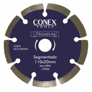 Disco Diamantado Segmentado 110mm - Conex
