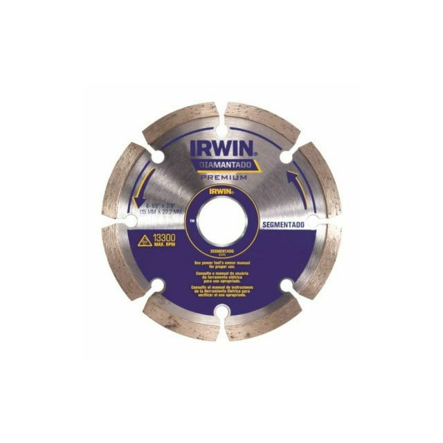 Disco Diamantado Segmentado Premium 110mm - Irwin