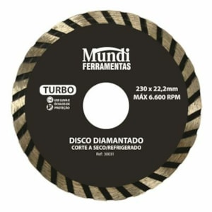 Disco Diamantado Turbo 110mm - Mundi