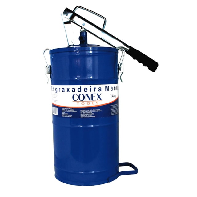 Engraxadeira Manual com Balde e Mangueira 14kg - Conex Engraxadeira Manual com Balde e Mangueira 14kg - Conex