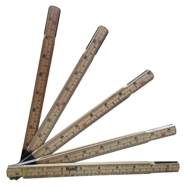 Escala Métrica de Madeira Dobrável 2M/5 - Mundi Escala Métrica de Madeira Dobrável 2M/5 - Mundi