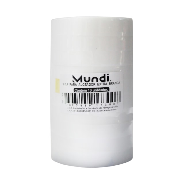 Fita para Alceador Extra Branca 10 unidades - Mundi Fita para Alceador Extra Branca 10 unidades - Mundi
