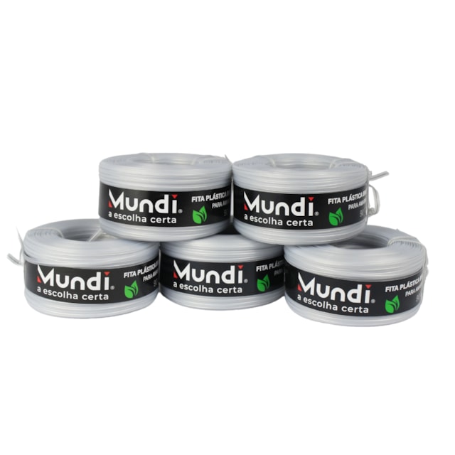 Fita PVC para Amarrador de Parreira Branca Biodegradável 90M King 5 Unidades - Mundi Fita PVC para Amarrador de Parreira Branca Biodegradável 90M King 5 Unidades - Mundi
