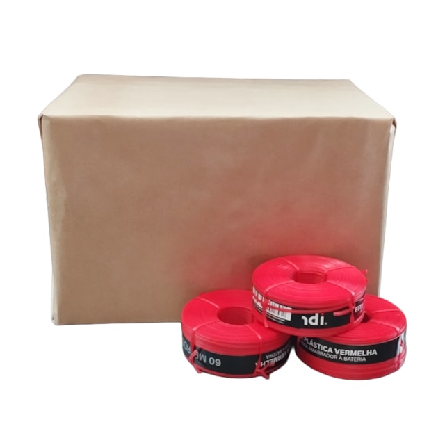 Fita PVC para Amarrador de Parreira Vermelha 90M King 30 Unidades - Mundi Fita PVC para Amarrador de Parreira Vermelha 90M King 30 Unidades - Mundi