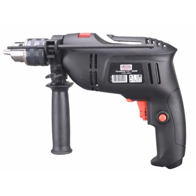 Furadeira Impacto VVR 13mm 500W - Mundi Furadeira Impacto VVR 13mm 500W - Mundi