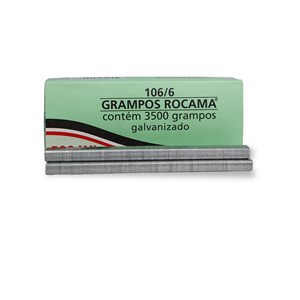 Grampo para Grampeador 106/6mm - Rocama