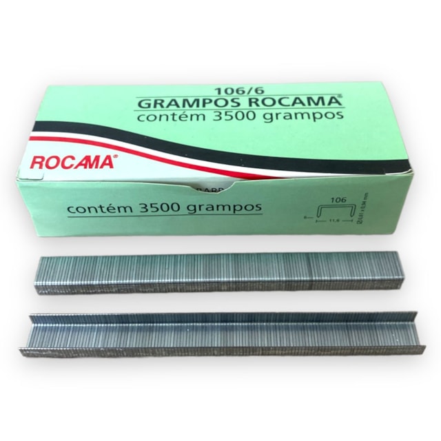 Grampo para Grampeador 106/6mm - Rocama Grampo para Grampeador 106/6mm - Rocama