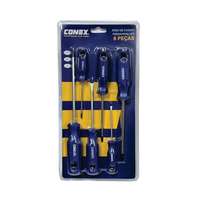 Jogo Chaves Magnéticas 6 Peças - Conex Jogo Chaves Magnéticas 6 Peças - Conex