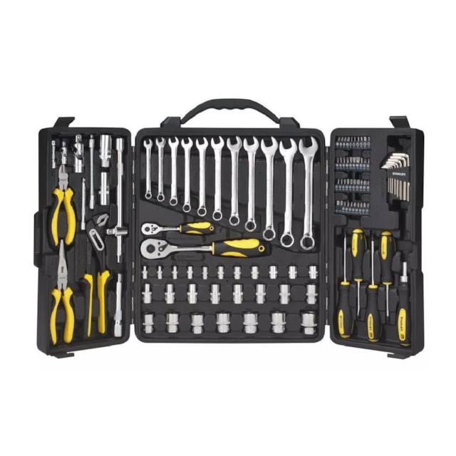 Jogo de Ferramentas com 110 Peças - Stanley Jogo de Ferramentas com 110 Peças - Stanley