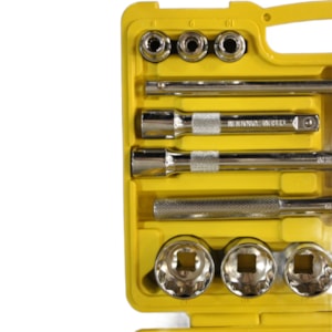 Jogo de Soquete Estriado 1/2 22 Peças 8mm à 32mm - Conex