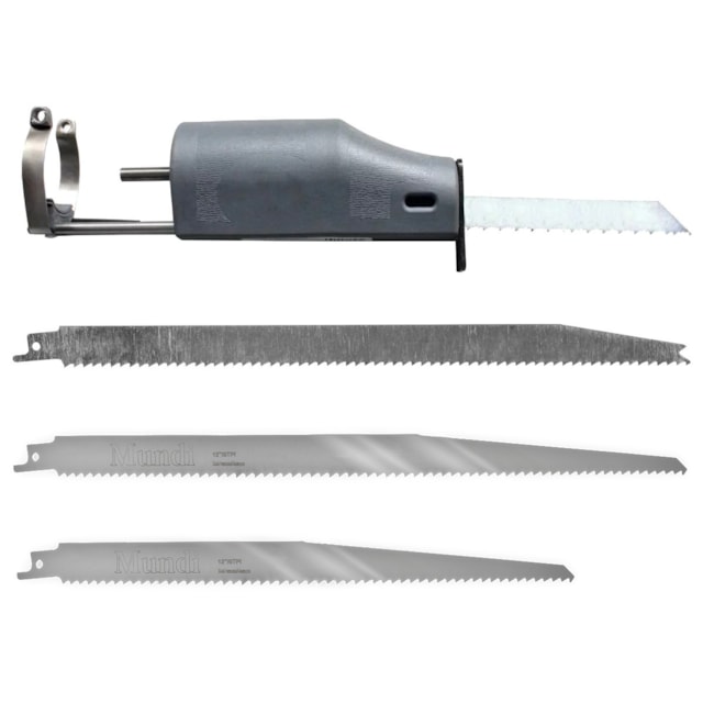 Kit Adaptador De Serra Sabre Para Furadeira Com 4 Lâminas - Mundi Kit Adaptador De Serra Sabre Para Furadeira Com 4 Lâminas - Mundi