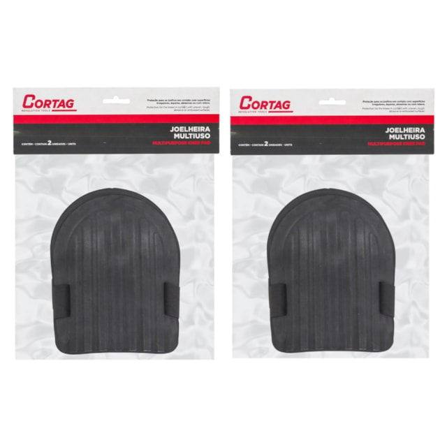 Kit Com 2 Pares de Joelheiras para Trabalhos - Cortag