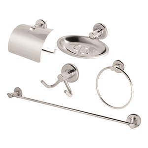Kit para Banheiro Metal Luxo com 5 Peças - Conex