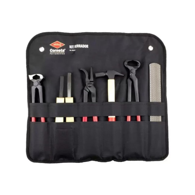 Kit Profissional Ferrador 7 Peças - Corneta Kit Profissional Ferrador 7 Peças - Corneta