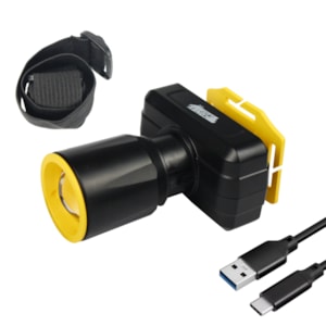 Lanterna LED de Cabeça Recarregável - Conex Lux