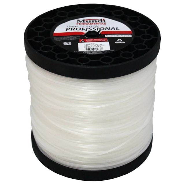 Linha Nylon Redonda Transparente 1,6mm Rolo 860m - Conex Linha Nylon Redonda Transparente 1,6mm Rolo 860m - Conex