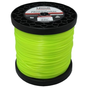 Linha Nylon Redonda Verde 1,8mm Rolo 690m - Mundi