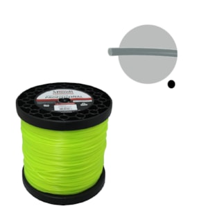 Linha Nylon Redonda Verde 1,8mm Rolo 690m - Mundi