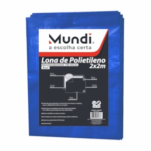 Lona de Polietileno Azul 10 x 12m - Mundi