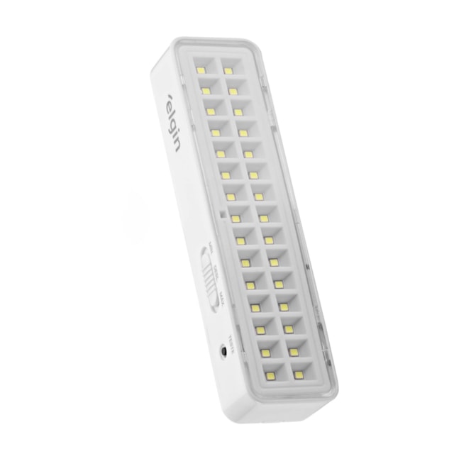 Luminária de Emergência com 30 Leds Bateria de Lítio Bivolt 2W - Elgin Luminária de Emergência com 30 Leds Bateria de Lítio Bivolt 2W - Elgin