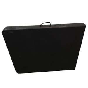 Mesa Dobrável Reforçada Preta Linha Natura 180x74x74CM
