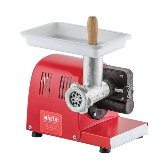 Moedor de Carne Elétrico Boca 5 Vermelho - Malta Moedor de Carne Elétrico Boca 5 Vermelho - Malta