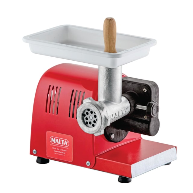Moedor de Carne Elétrico Boca 8 Vermelho - Malta Moedor de Carne Elétrico Boca 8 Vermelho - Malta
