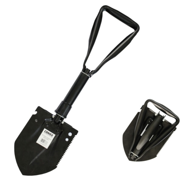 Pá Picareta Dobrável Militar 6 Em 1 - Conex Pá Picareta Dobrável Militar 6 Em 1 - Conex