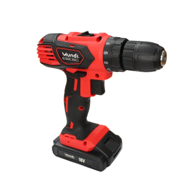 Parafusadeira Furadeira a Bateria MD2800 18V 1.5AH com Maleta - Mundi Parafusadeira Furadeira a Bateria MD2800 18V 1.5AH com Maleta - Mundi