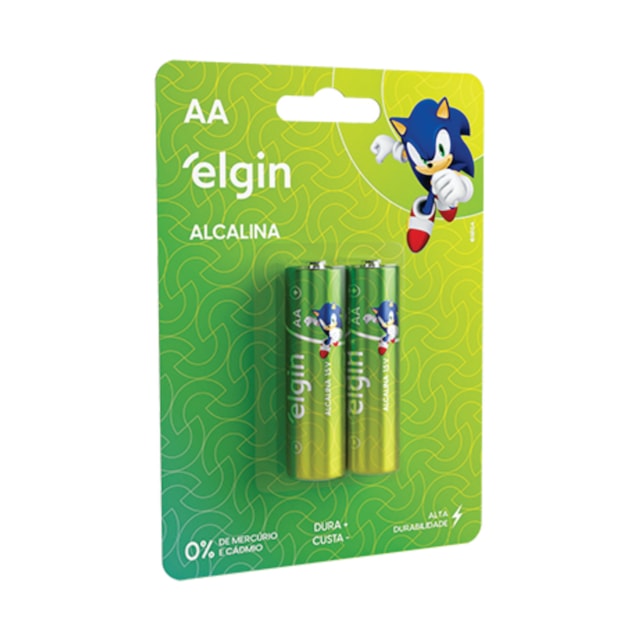 Pilha Alcalina Elgin AA 2 Unidades - Elgin