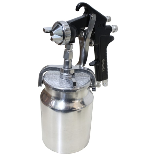 Pistola De Pintura Caneca Alumínio 1L - Mundi Pistola De Pintura Caneca Alumínio 1L - Mundi
