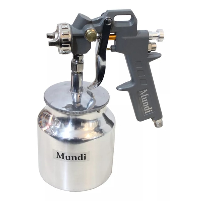 Pistola De Pintura Caneca Alumínio 750ML - Mundi Pistola De Pintura Caneca Alumínio 750ML - Mundi