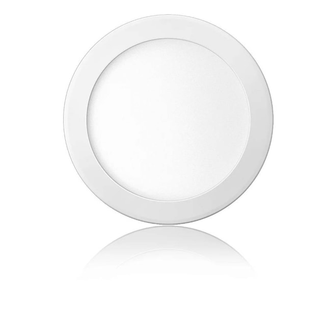 Plafon Luminária Led Embutir 12W Redonda Bivolt - Elgin Plafon Luminária Led Embutir 12W Redonda Bivolt - Elgin